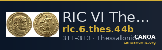 RIC VI Thessalonica 44b — CANOA