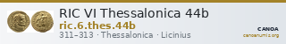 RIC VI Thessalonica 44b — CANOA