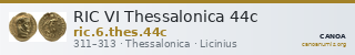 RIC VI Thessalonica 44c — CANOA