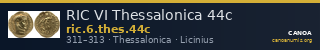 RIC VI Thessalonica 44c — CANOA