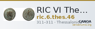 RIC VI Thessalonica 46 — CANOA