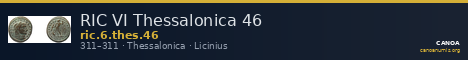 RIC VI Thessalonica 46 — CANOA