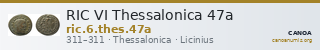 RIC VI Thessalonica 47a — CANOA