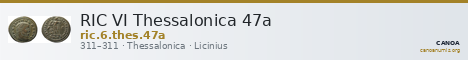 RIC VI Thessalonica 47a — CANOA