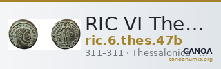 RIC VI Thessalonica 47b — CANOA