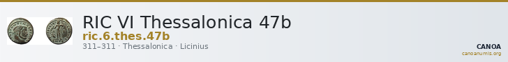 RIC VI Thessalonica 47b — CANOA