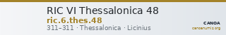 RIC VI Thessalonica 48 — CANOA