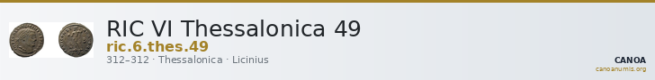 RIC VI Thessalonica 49 — CANOA