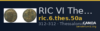 RIC VI Thessalonica 50a — CANOA