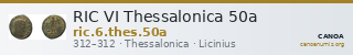 RIC VI Thessalonica 50a — CANOA