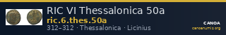 RIC VI Thessalonica 50a — CANOA