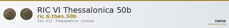 RIC VI Thessalonica 50b — CANOA