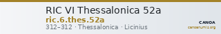 RIC VI Thessalonica 52a — CANOA
