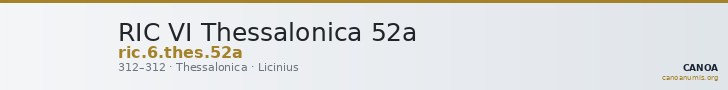 RIC VI Thessalonica 52a — CANOA