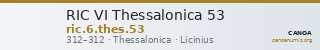 RIC VI Thessalonica 53 — CANOA