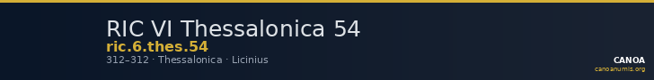 RIC VI Thessalonica 54 — CANOA