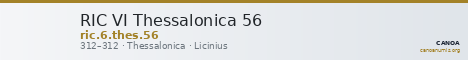 RIC VI Thessalonica 56 — CANOA