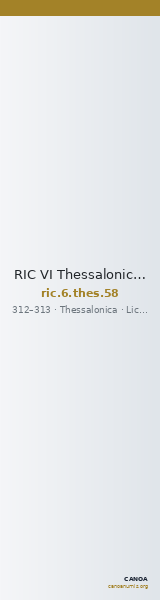 RIC VI Thessalonica 58 — CANOA