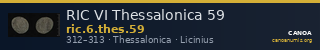 RIC VI Thessalonica 59 — CANOA