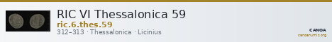 RIC VI Thessalonica 59 — CANOA