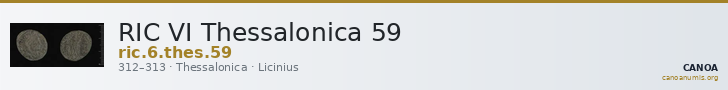 RIC VI Thessalonica 59 — CANOA