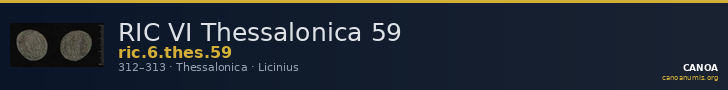 RIC VI Thessalonica 59 — CANOA