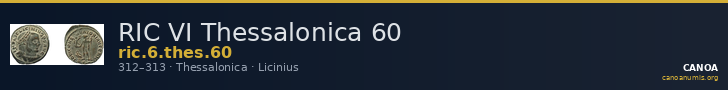 RIC VI Thessalonica 60 — CANOA