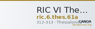 RIC VI Thessalonica 61a — CANOA