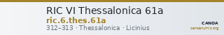 RIC VI Thessalonica 61a — CANOA