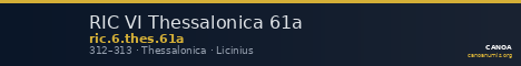 RIC VI Thessalonica 61a — CANOA