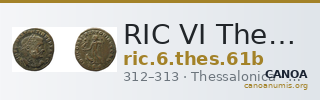 RIC VI Thessalonica 61b — CANOA