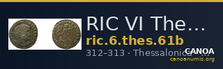 RIC VI Thessalonica 61b — CANOA