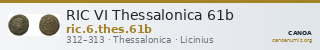RIC VI Thessalonica 61b — CANOA