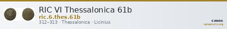 RIC VI Thessalonica 61b — CANOA