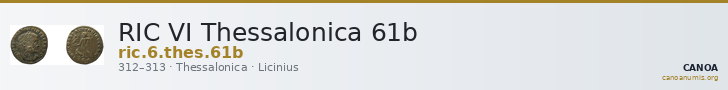 RIC VI Thessalonica 61b — CANOA