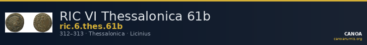 RIC VI Thessalonica 61b — CANOA