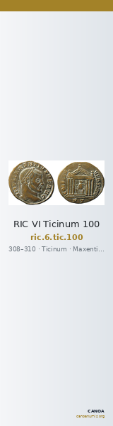 RIC VI Ticinum 100 — CANOA