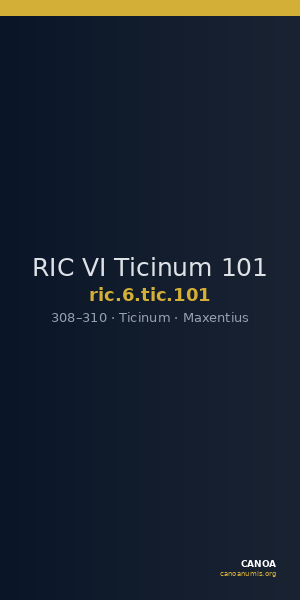 RIC VI Ticinum 101 — CANOA