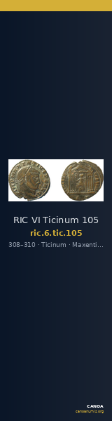 RIC VI Ticinum 105 — CANOA