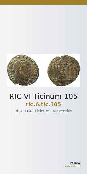 RIC VI Ticinum 105 — CANOA