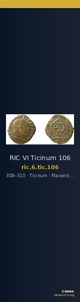 RIC VI Ticinum 106 — CANOA