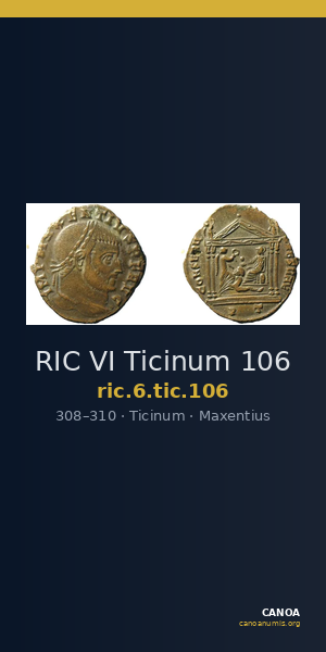 RIC VI Ticinum 106 — CANOA