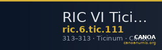 RIC VI Ticinum 111 — CANOA