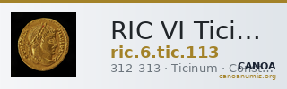 RIC VI Ticinum 113 — CANOA