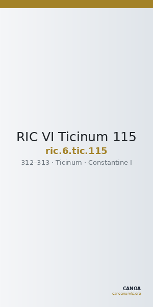 RIC VI Ticinum 115 — CANOA