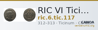 RIC VI Ticinum 117 — CANOA