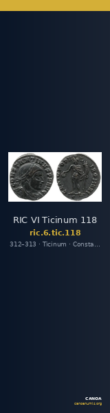 RIC VI Ticinum 118 — CANOA