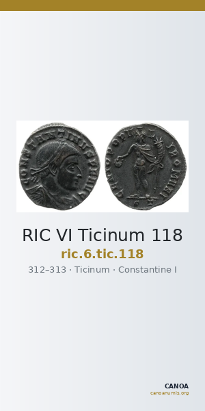 RIC VI Ticinum 118 — CANOA