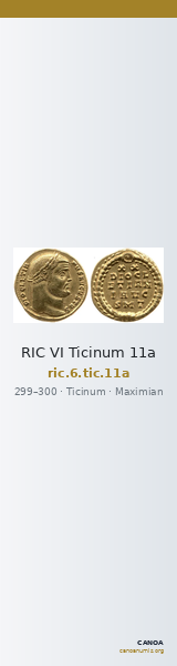 RIC VI Ticinum 11a — CANOA