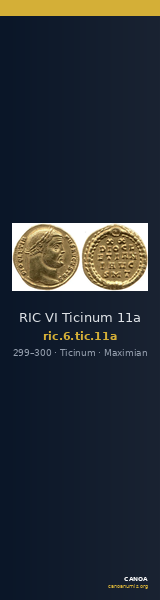 RIC VI Ticinum 11a — CANOA